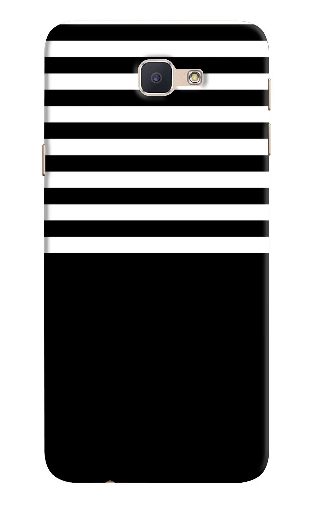 Black and White Print Samsung J7 Prime Hard Case Back Cover by Casekaro