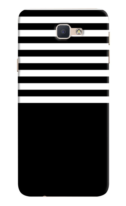 Black and White Print Samsung J7 Prime Hard Case Back Cover by Casekaro