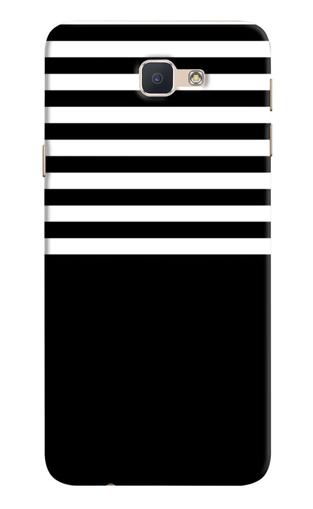 Black and White Print Samsung J7 Prime Hard Case Back Cover by Casekaro
