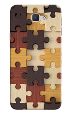 Wooden Puzzle Samsung J7 Prime Hard Case Back Cover by Casekaro