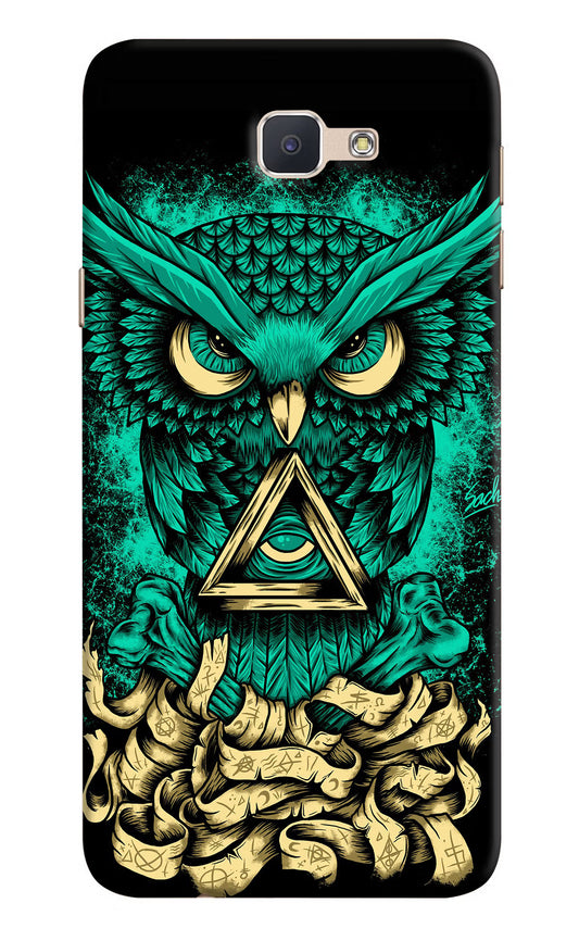 Green Owl Samsung J7 Prime Hard Case Back Cover by Casekaro