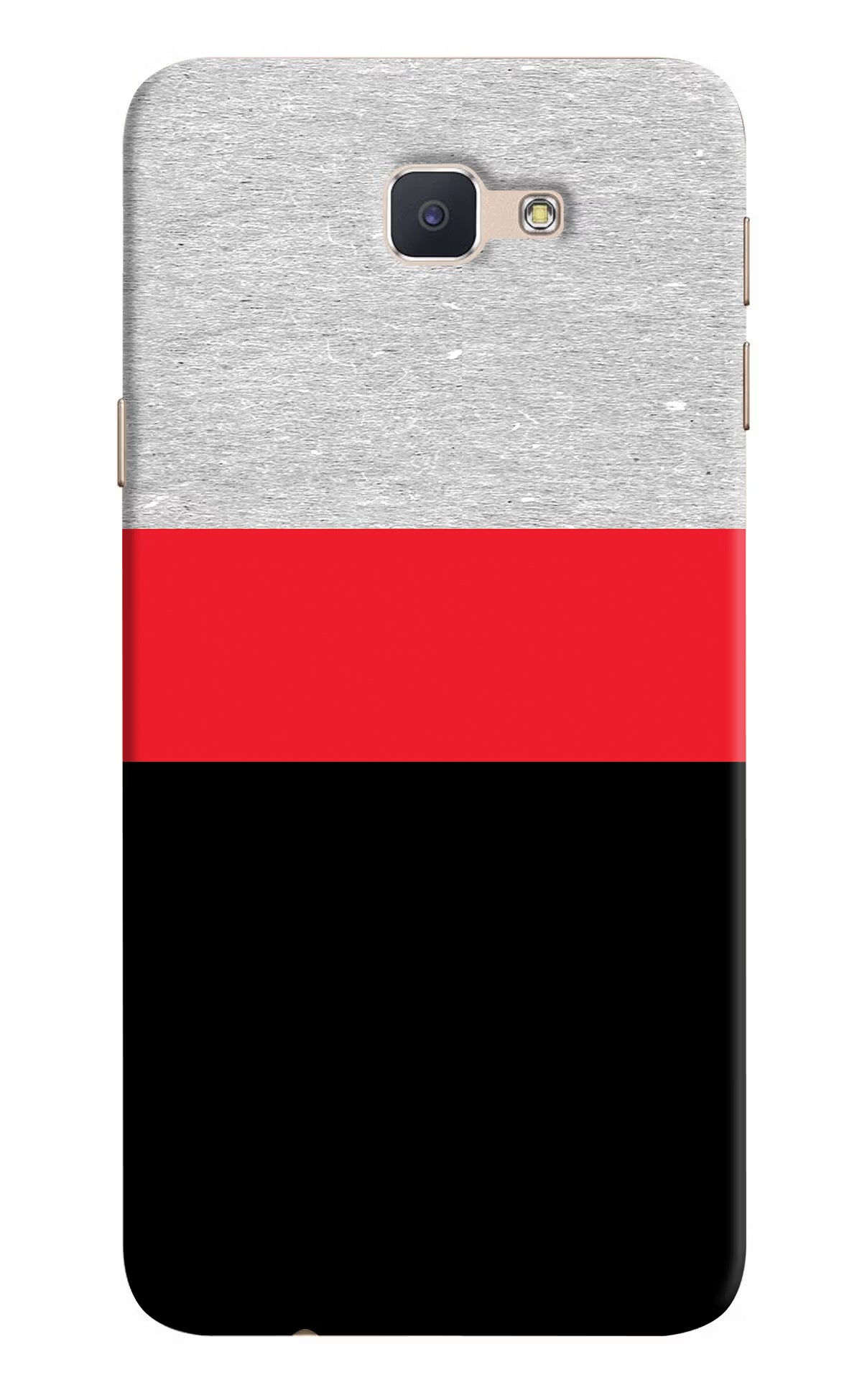 Tri Color Pattern Samsung J7 Prime Hard Case Back Cover by Casekaro