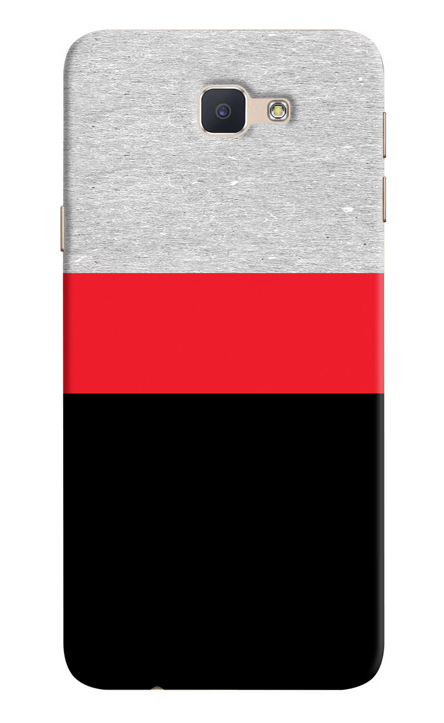 Tri Color Pattern Samsung J7 Prime Back Cover, Hard case