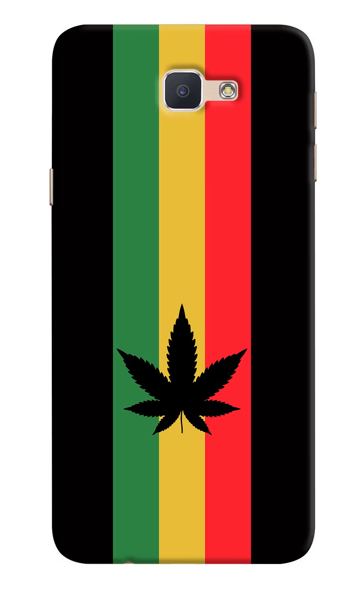 Weed Flag Samsung J7 Prime Hard Case Back Cover by Casekaro