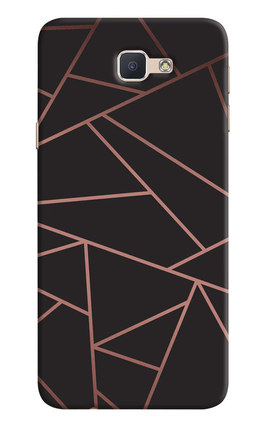 Geometric Pattern Samsung J7 Prime Hard Case Back Cover by Casekaro