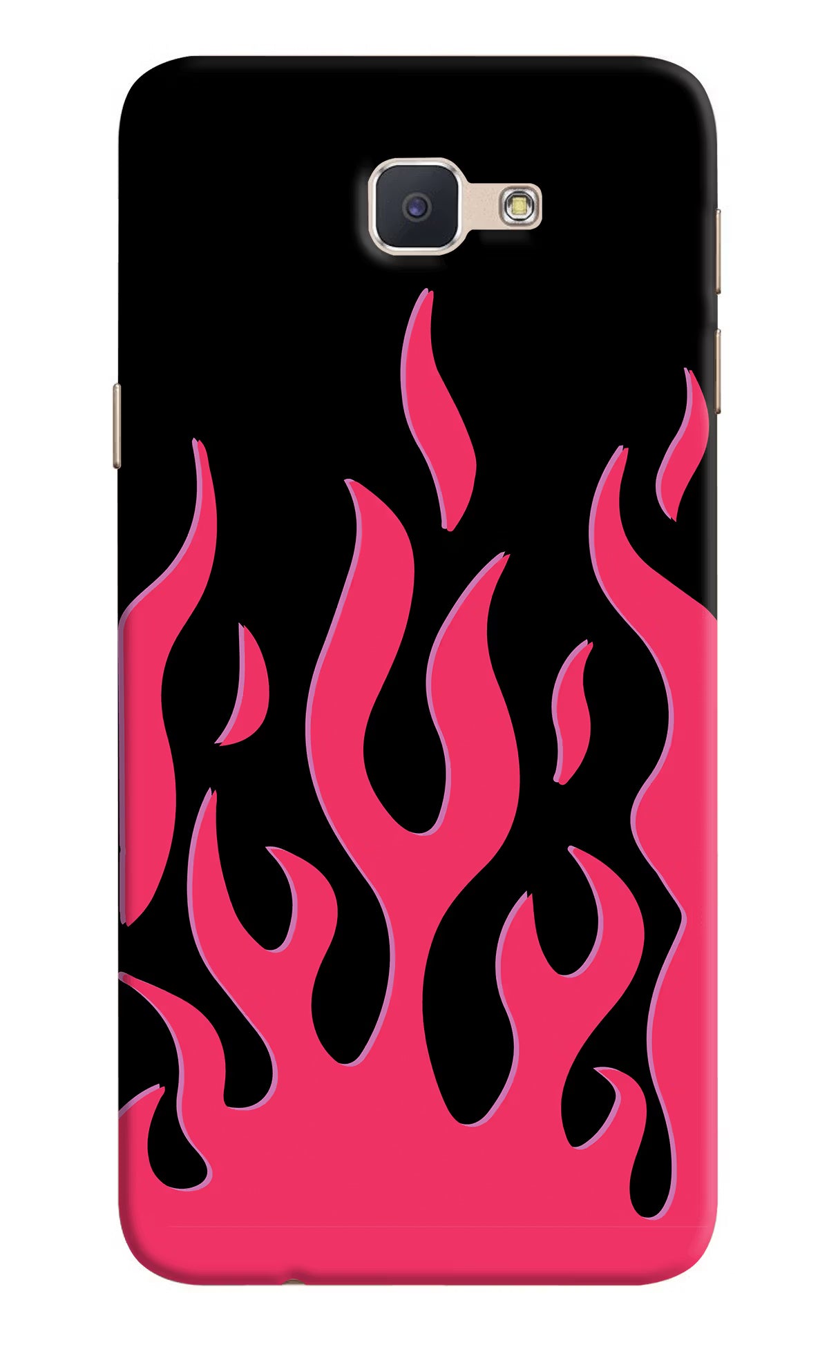 Fire Flames Samsung J7 Prime Hard Case Back Cover by Casekaro