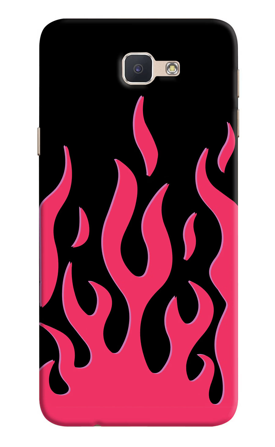 Fire Flames Samsung J7 Prime Back Cover, Hard case