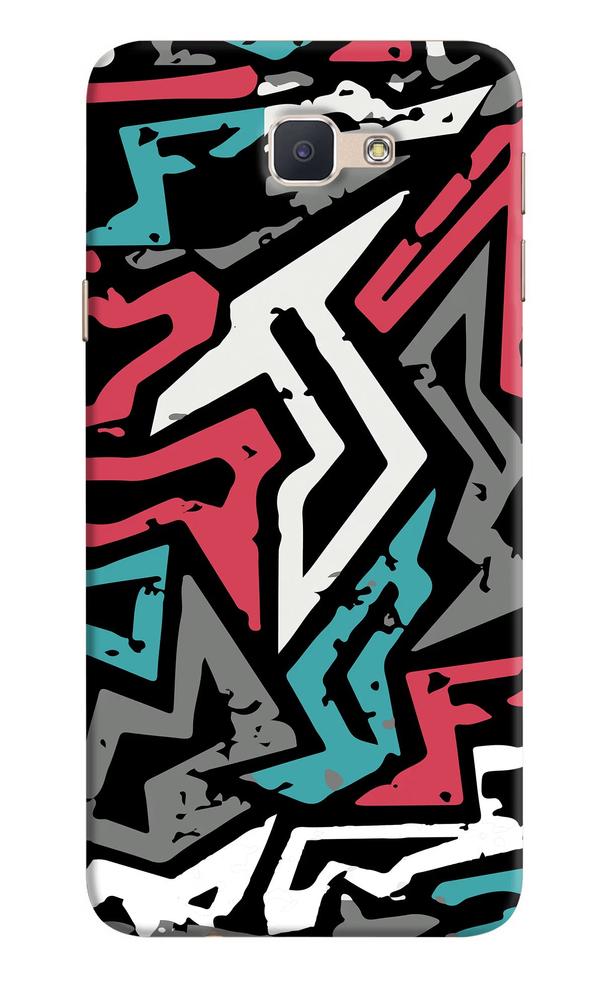 Geometric Graffiti Samsung J7 Prime Hard Case Back Cover by Casekaro