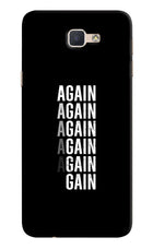 Again Again Gain Samsung J7 Prime Hard Case Back Cover by Casekaro