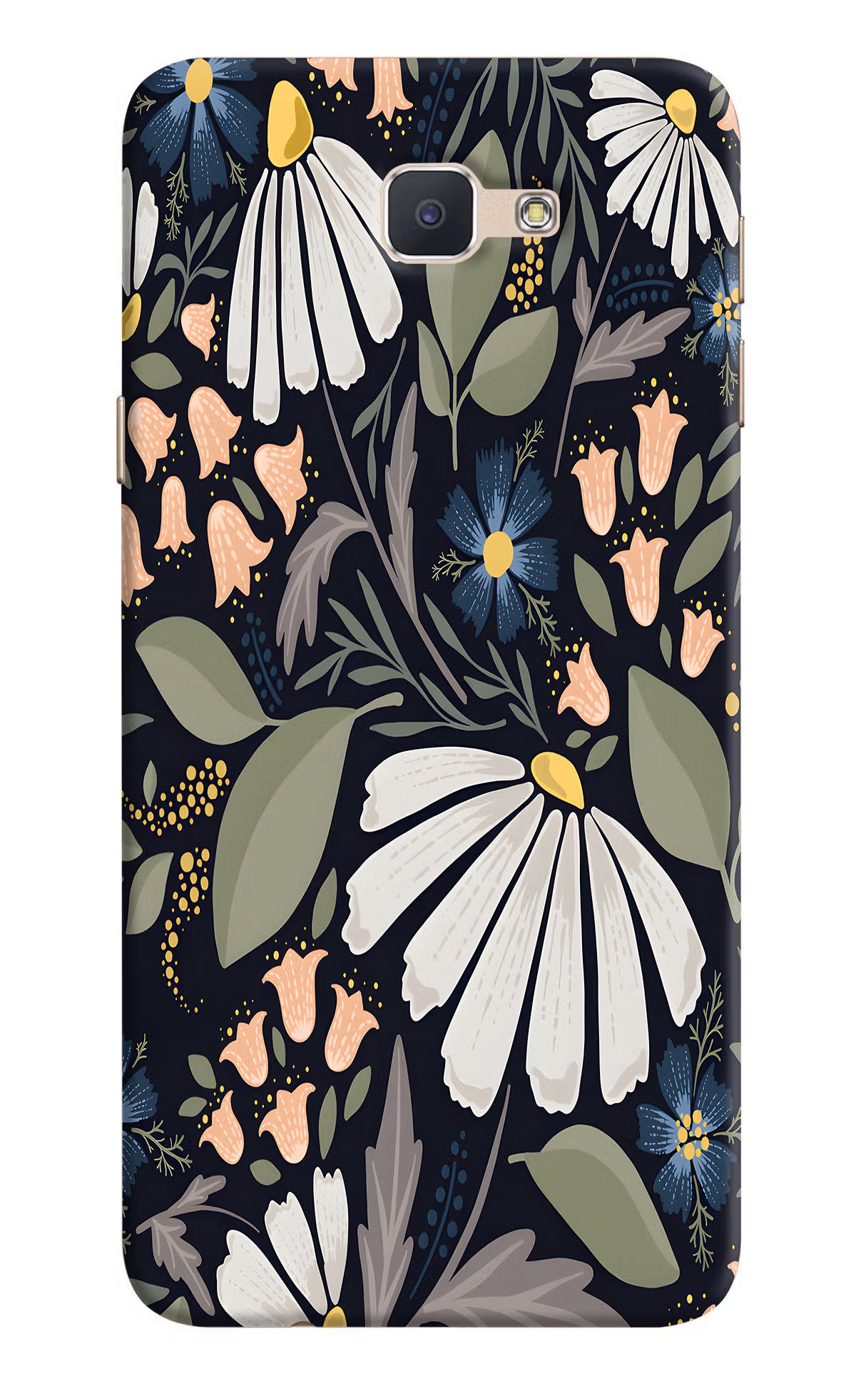 Flowers Art Samsung J7 Prime Hard Case Back Cover by Casekaro