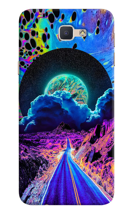 Psychedelic Painting Samsung J7 Prime Hard Case Back Cover by Casekaro