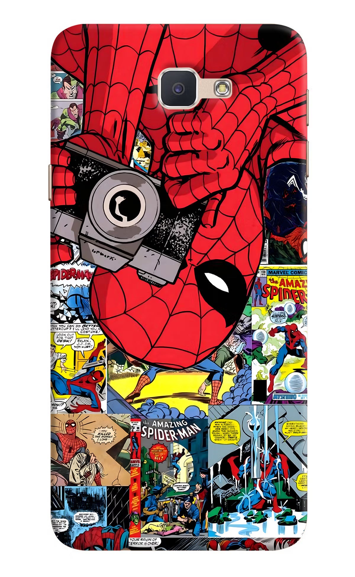 Spider Man Samsung J7 Prime Hard Case Back Cover by Casekaro