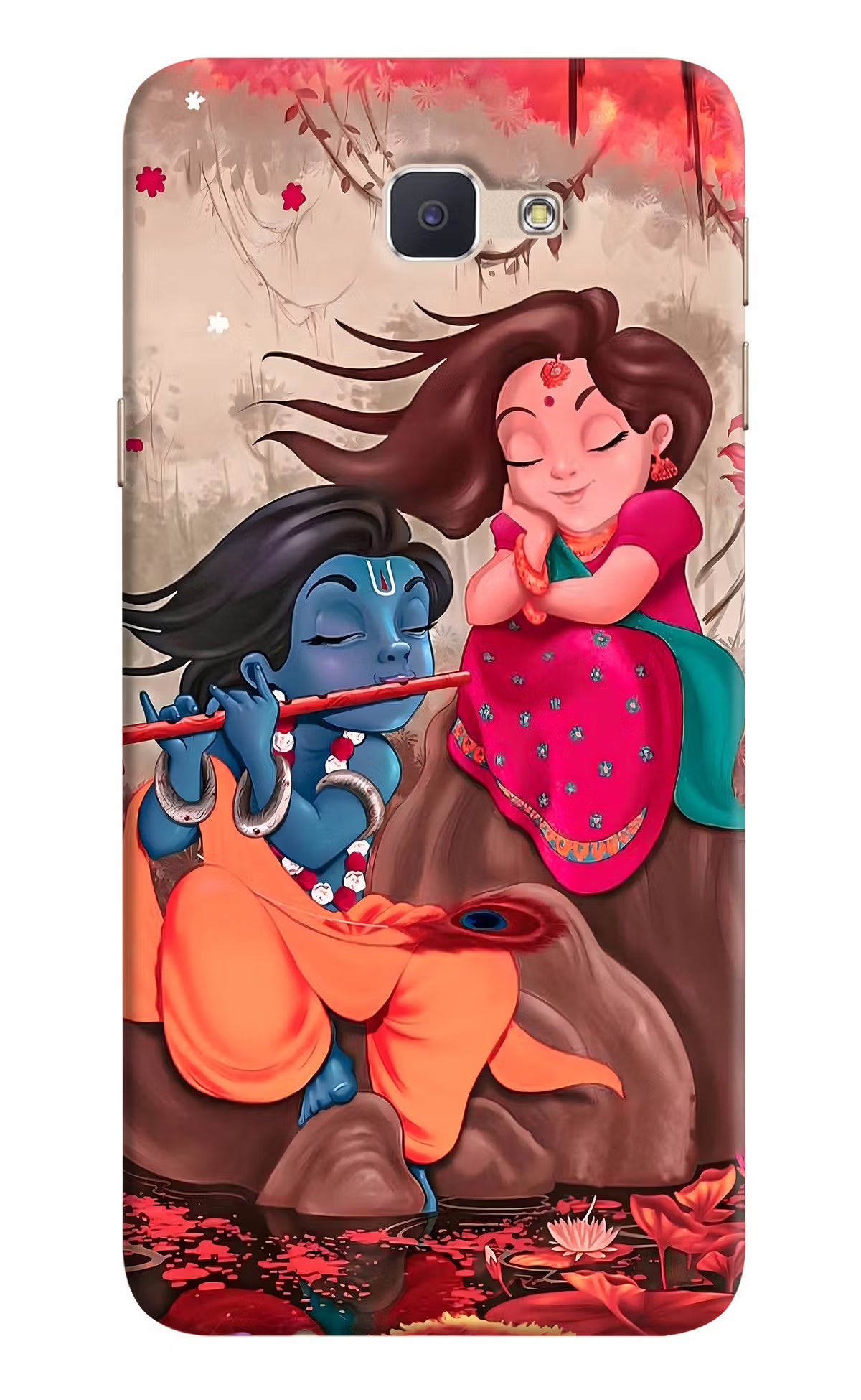 Radhe Krishna Samsung J7 Prime Hard Case Back Cover by Casekaro