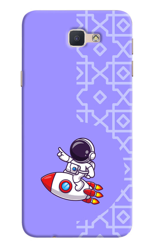 Cute Astronaut Samsung J7 Prime Hard Case Back Cover by Casekaro
