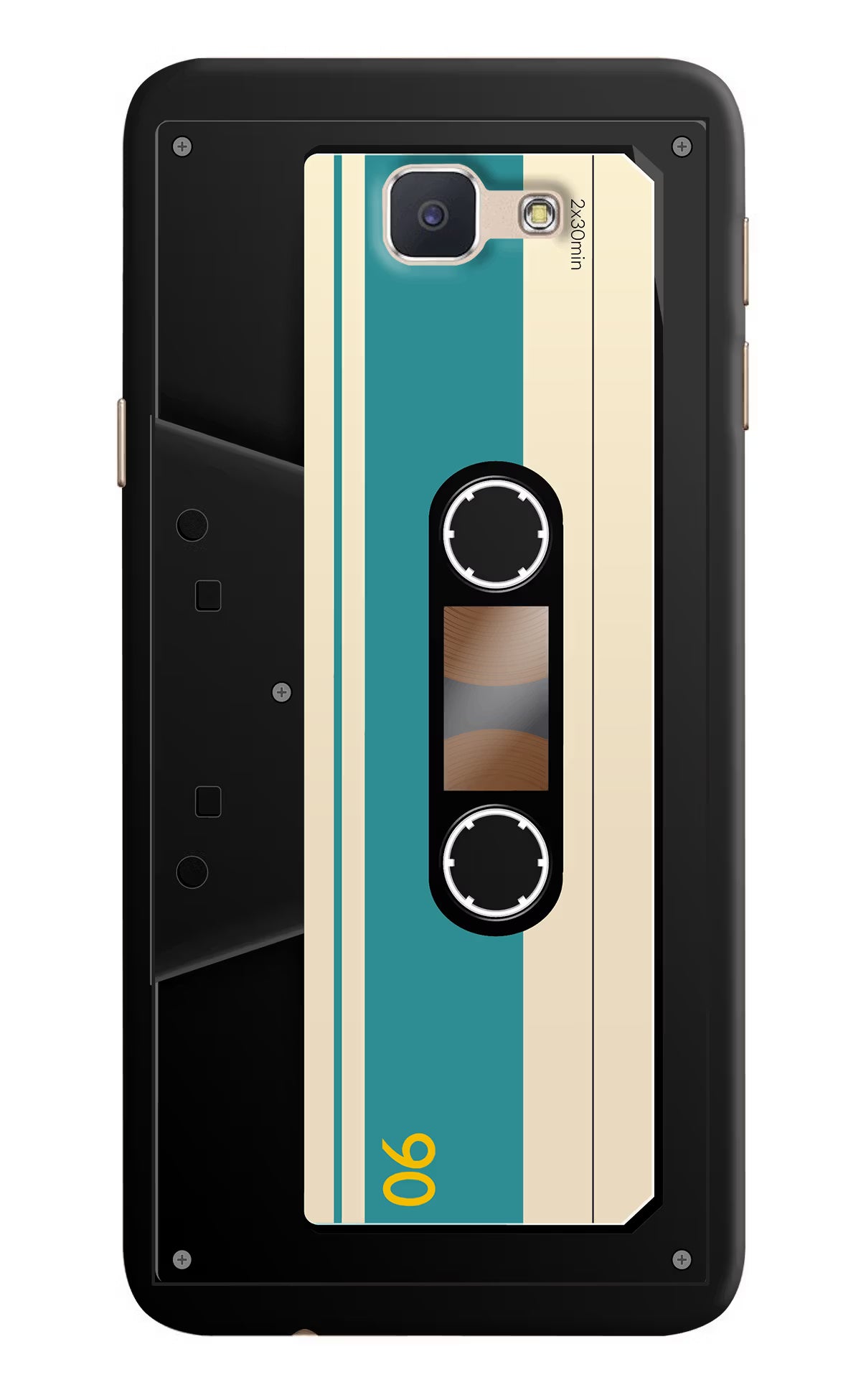 Cassette Samsung J7 Prime Hard Case Back Cover by Casekaro