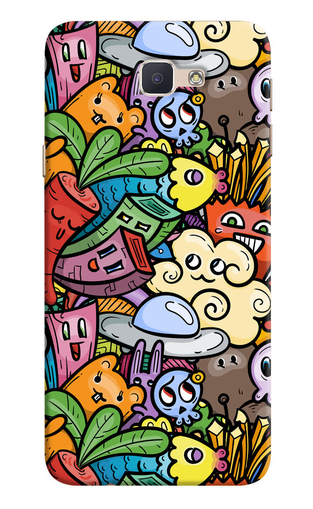 Veggie Doodle Samsung J7 Prime Hard Case Back Cover by Casekaro