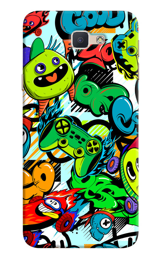 Game Doodle Samsung J7 Prime Hard Case Back Cover by Casekaro