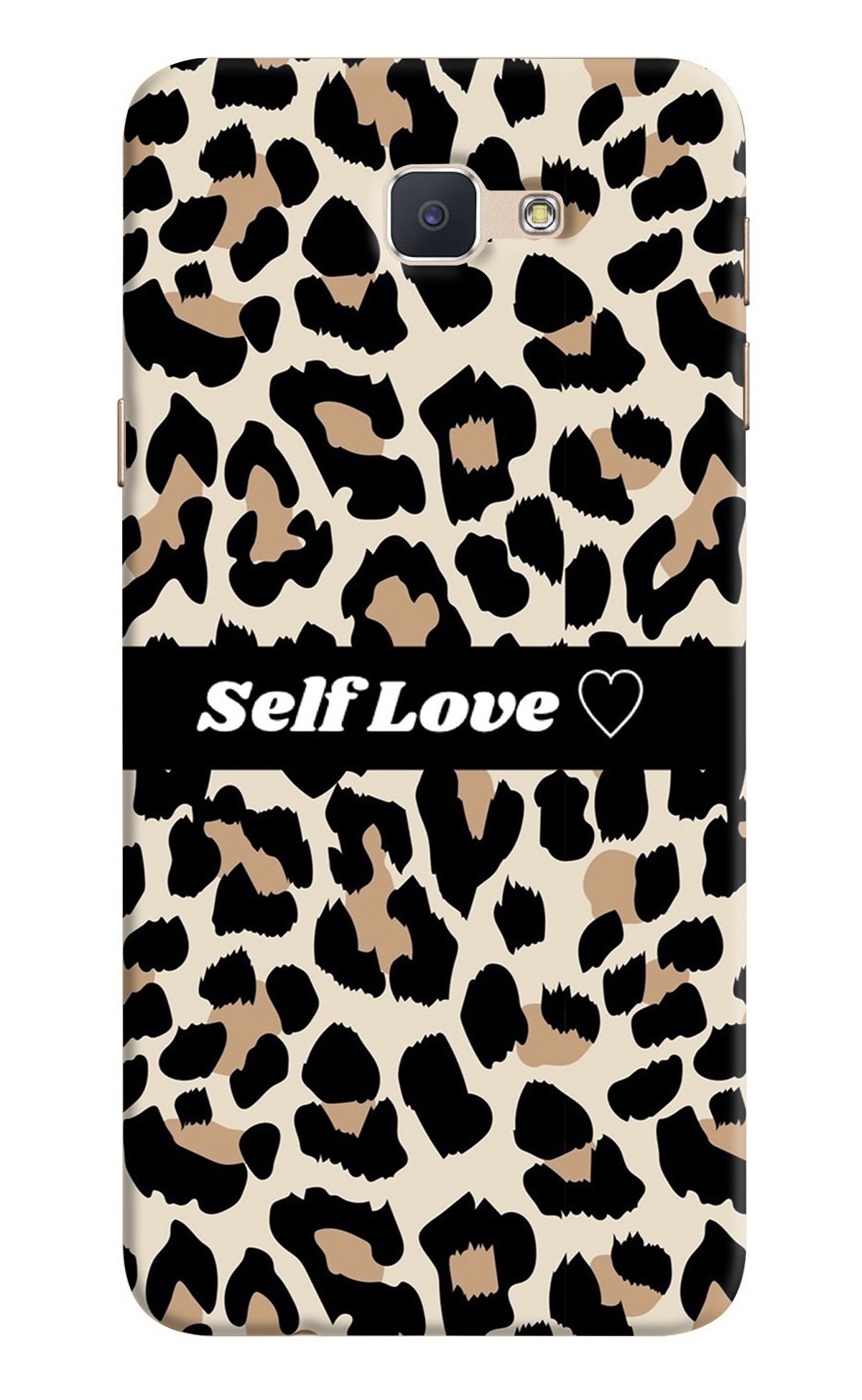 Leopard Print Self Love Samsung J7 Prime Back Cover