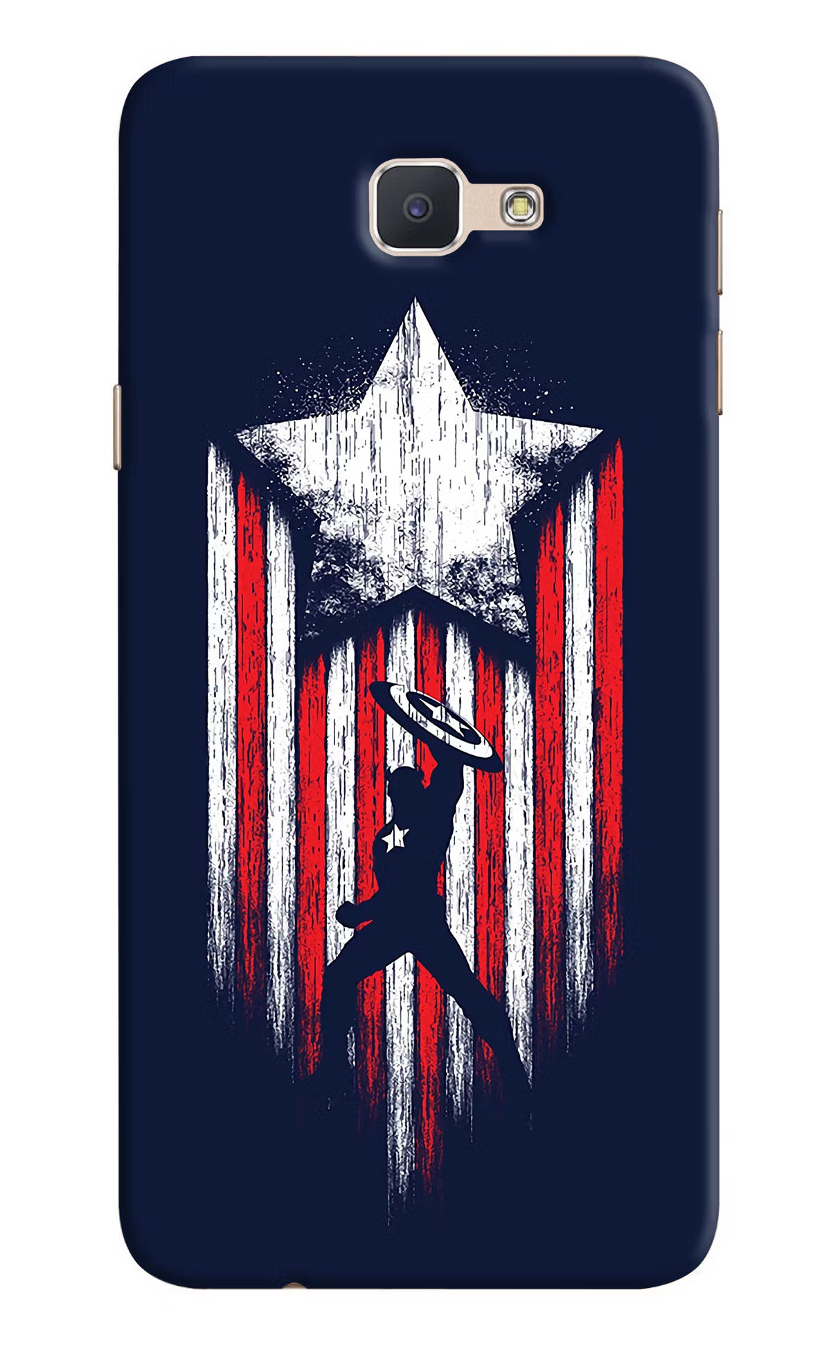 Captain America Marvel Art Samsung J7 Prime Hard Case Back Cover by Casekaro