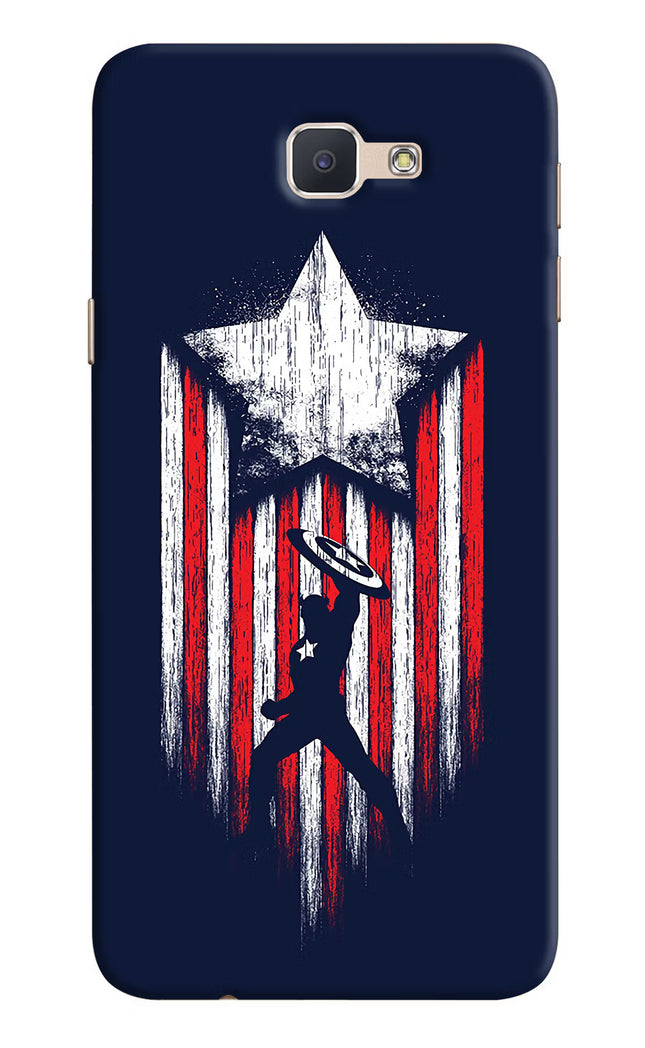 Captain America Marvel Art Samsung J7 Prime Hard Case Back Cover by Casekaro
