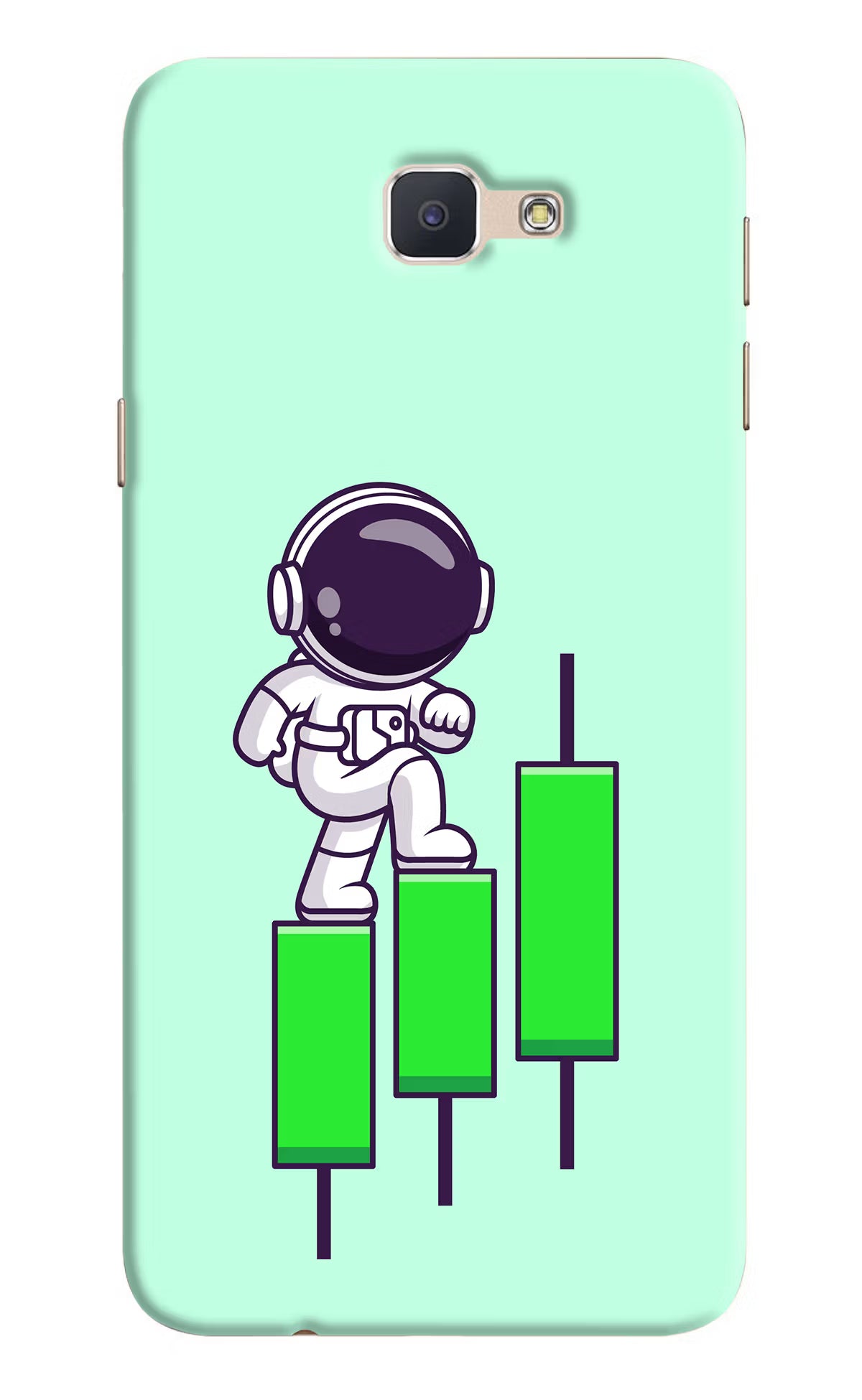 Astronaut Trader Samsung J7 Prime Hard Case Back Cover by Casekaro