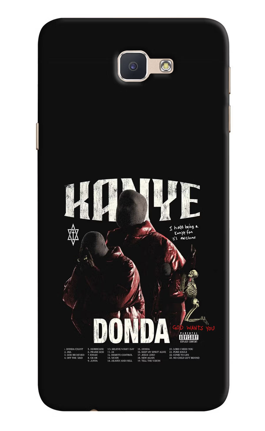 Donda Kanye West Samsung J7 Prime Back Cover, Hard case