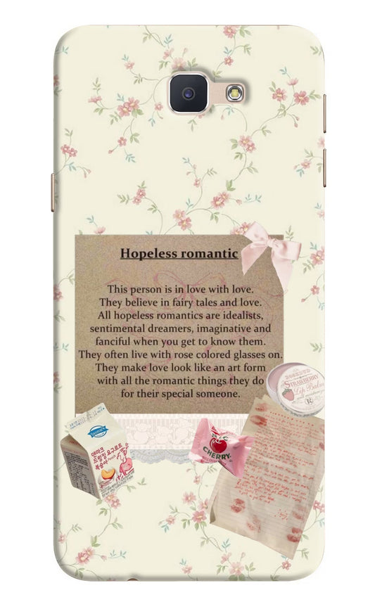 Hopeless Romantic Samsung J7 Prime Back Cover
