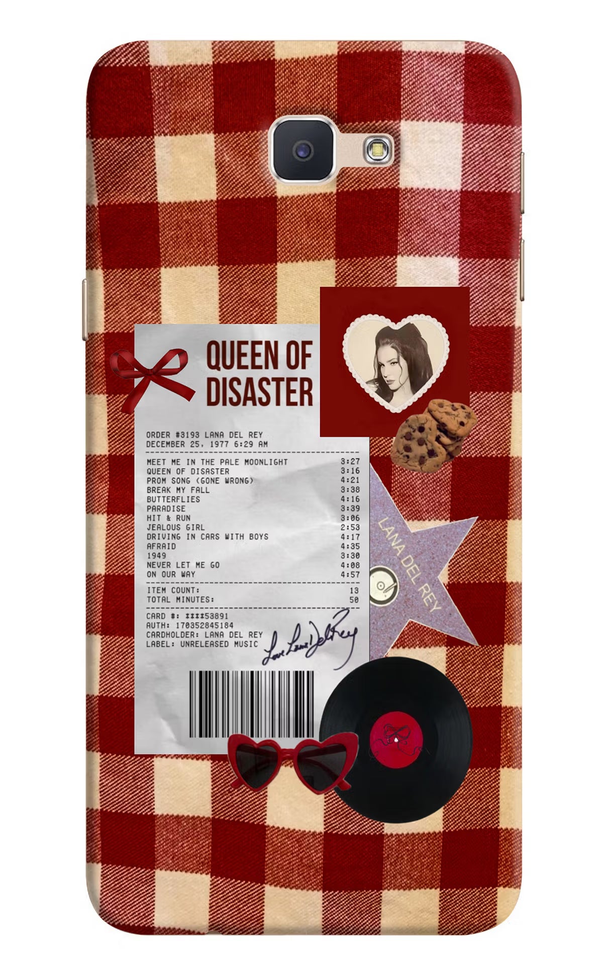 Queen of Disaster Samsung J7 Prime Hard Case Back Cover by Casekaro