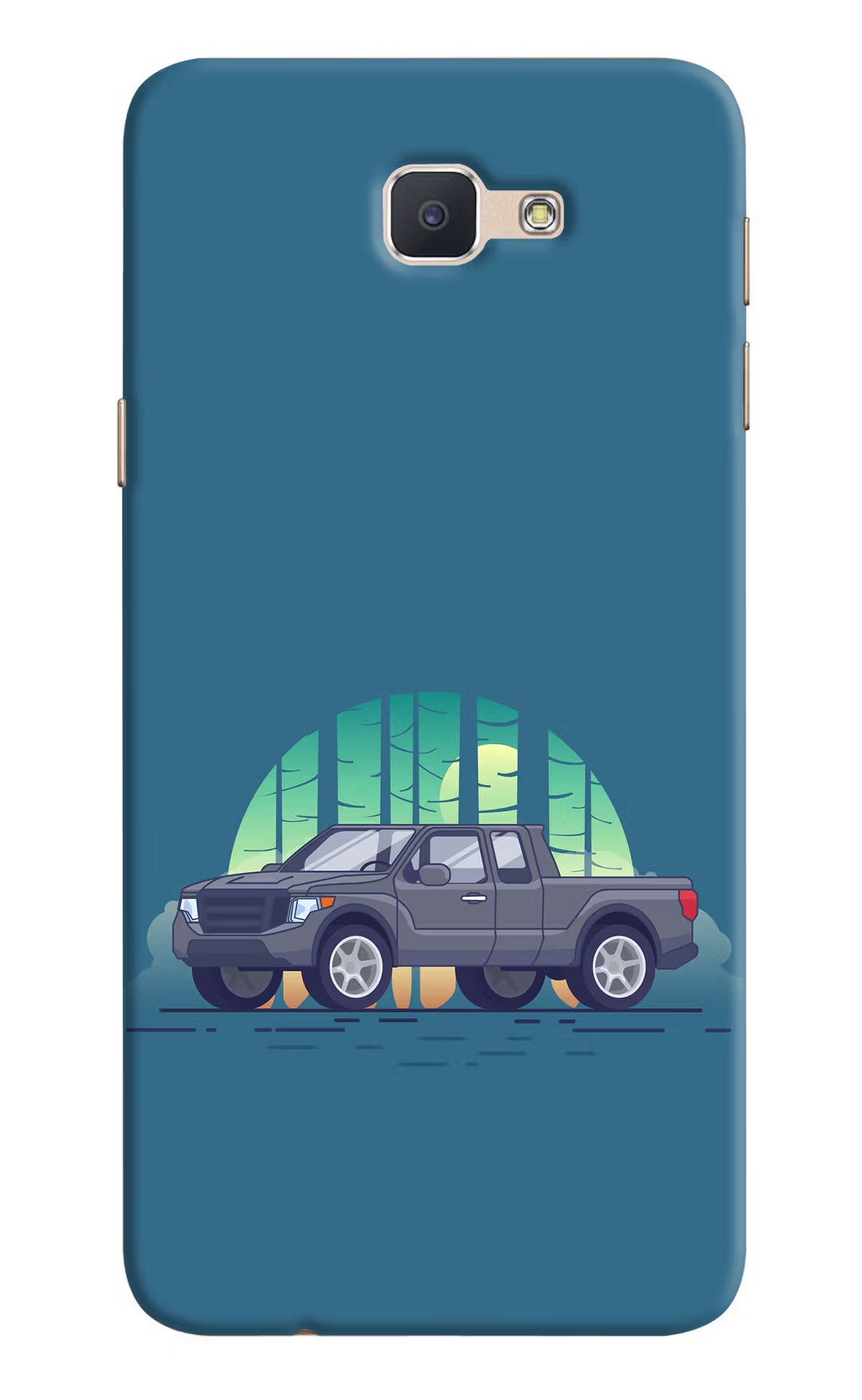 Retro Garage Vibe Samsung J7 Prime Hard Case Back Cover by Casekaro