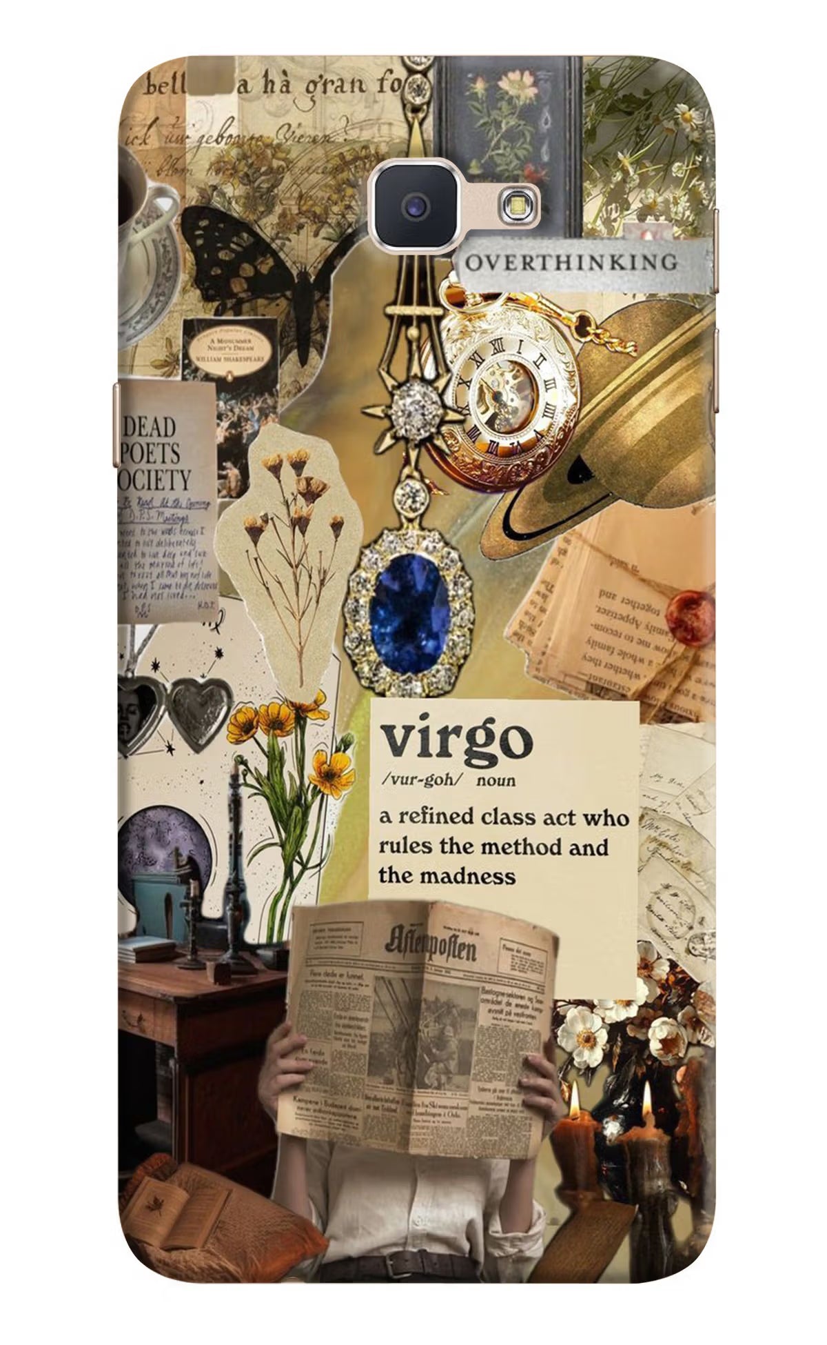 Virgo Zodiac Samsung J7 Prime Hard Case Back Cover by Casekaro
