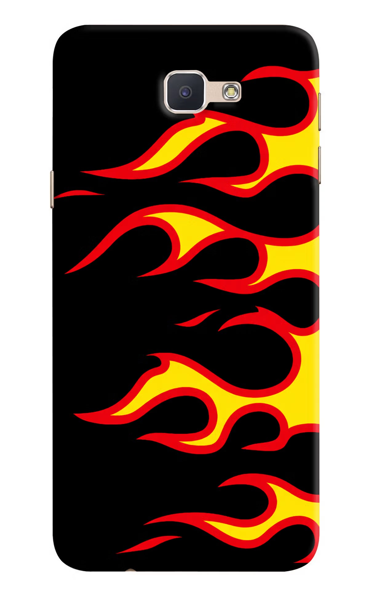 Side Sweep Flames Samsung J7 Prime Hard Case Back Cover by Casekaro