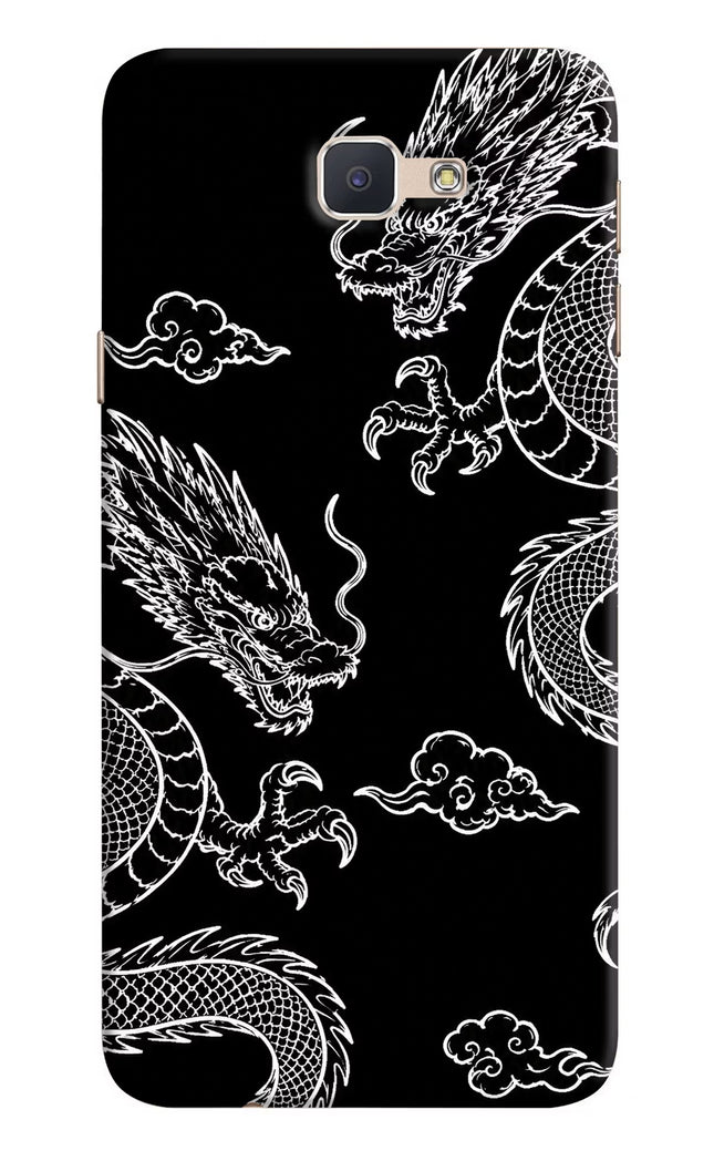 Twin Dragons Samsung J7 Prime Hard Case Back Cover by Casekaro