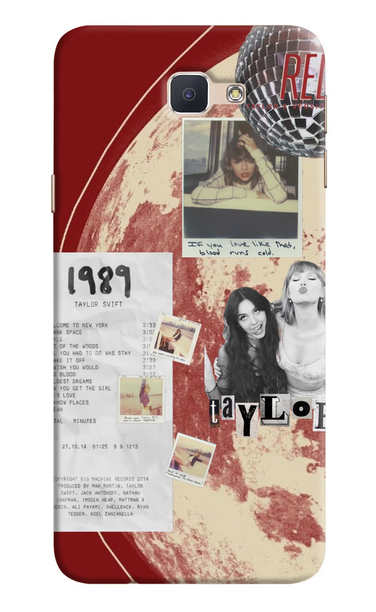Taylor Swift Samsung J7 Prime Back Cover