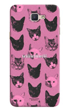Pink Cats Samsung J7 Prime Hard Case Back Cover by Casekaro