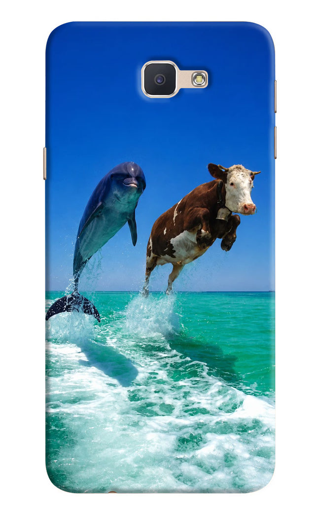 Dolphin vs Cow Samsung J7 Prime Hard Case Back Cover by Casekaro