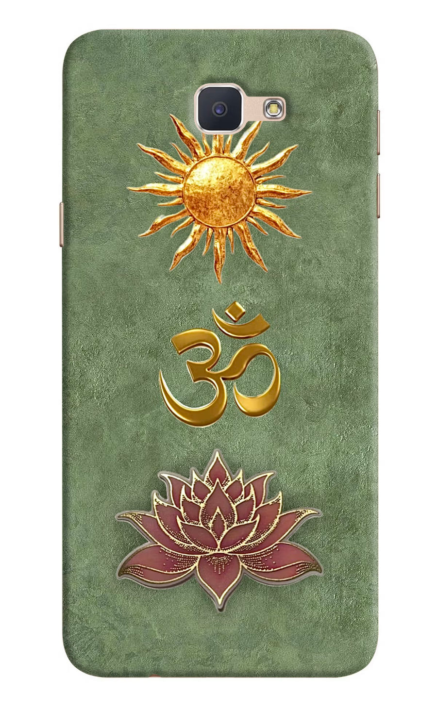 Om & Lotus Samsung J7 Prime Back Cover, Hard case