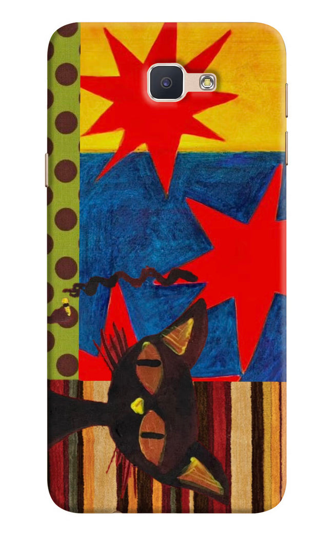 Pop Cat Samsung J7 Prime Hard Case Back Cover by Casekaro