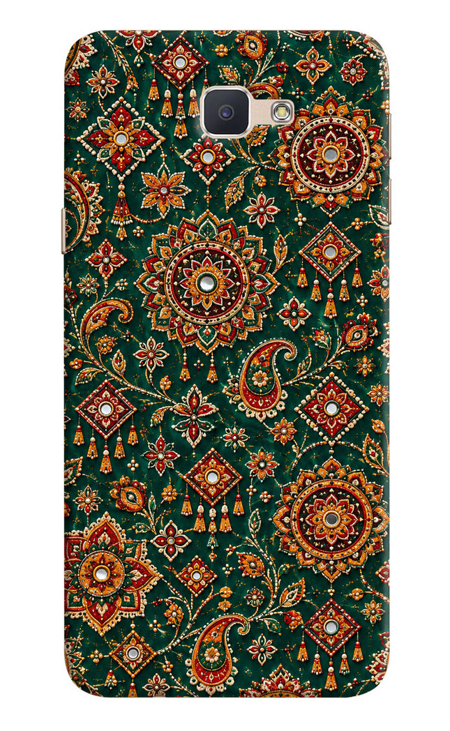 Green Pataka Samsung J7 Prime Hard Case Back Cover by Casekaro