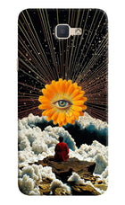 Cosmic Flower Samsung J7 Prime Hard Case Back Cover by Casekaro
