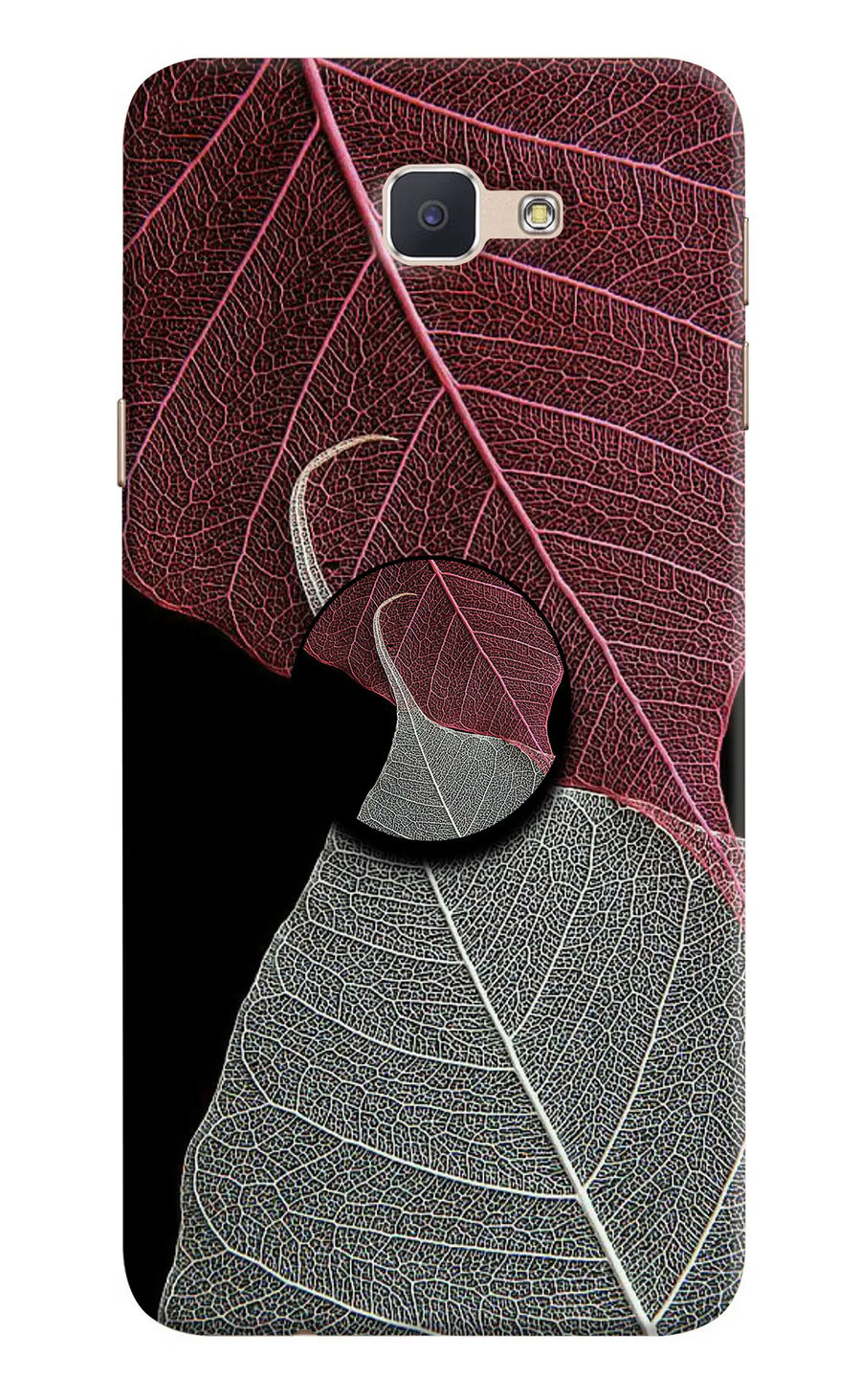 Leaf Pattern Samsung J7 Prime Pop Case, Hard case