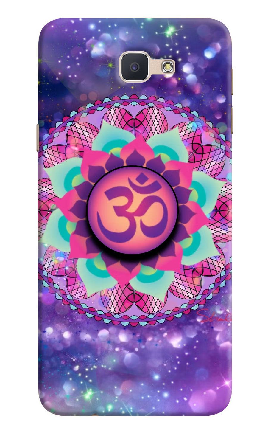 Om Purple Samsung J7 Prime Pop Case, Hard case
