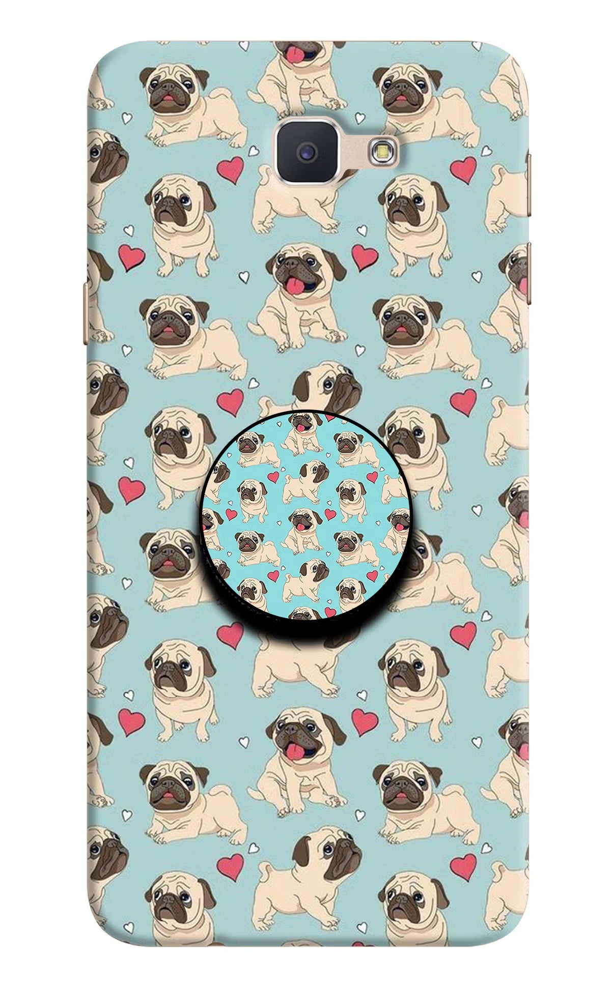 Pug Dog Samsung J7 Prime Pop Case by Casekaro