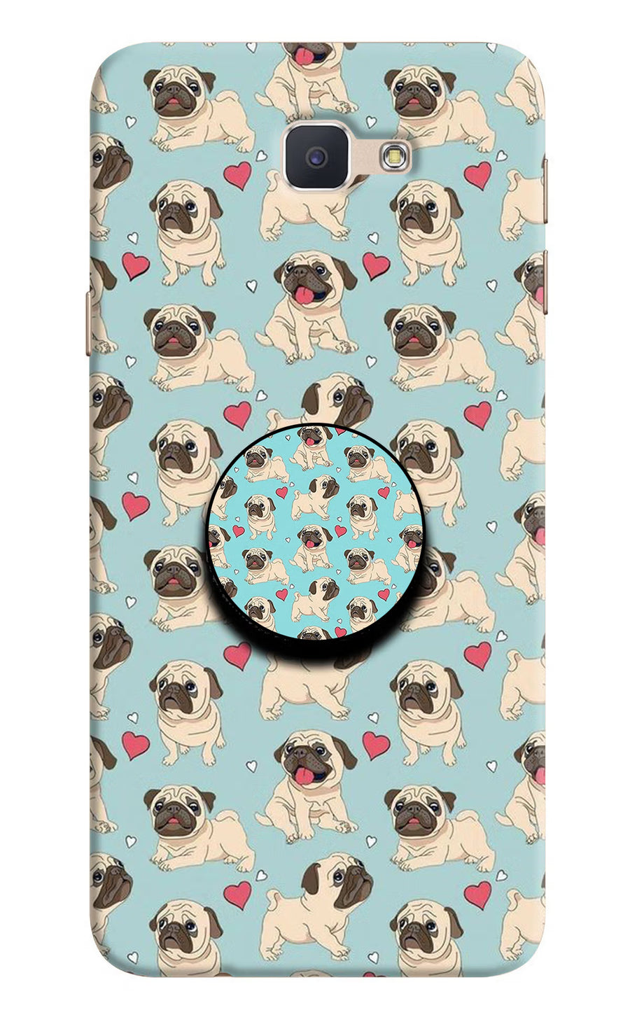 Pug Dog Samsung J7 Prime Pop Case, Hard case