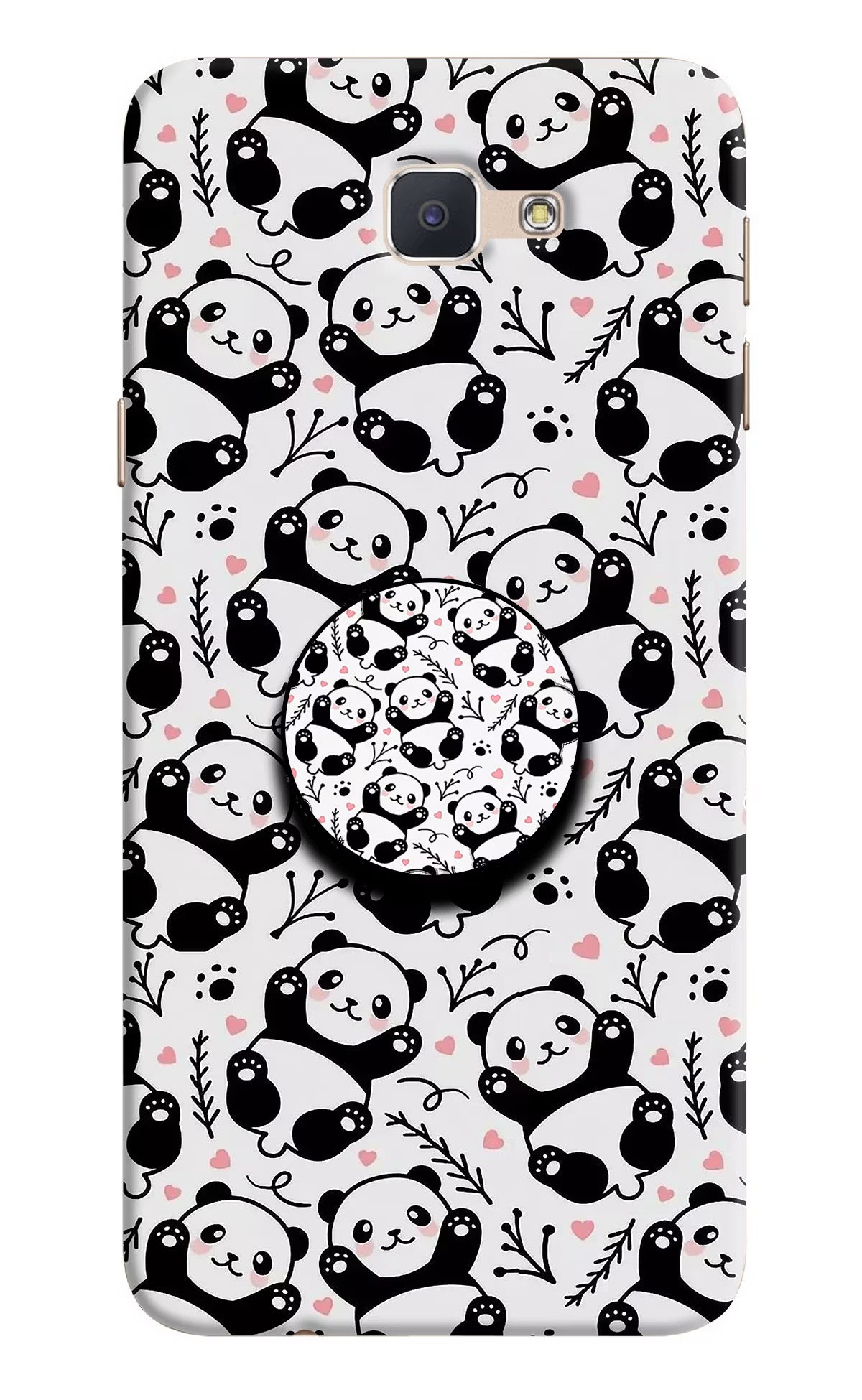 Cute Panda Samsung J7 Prime Pop Case by Casekaro
