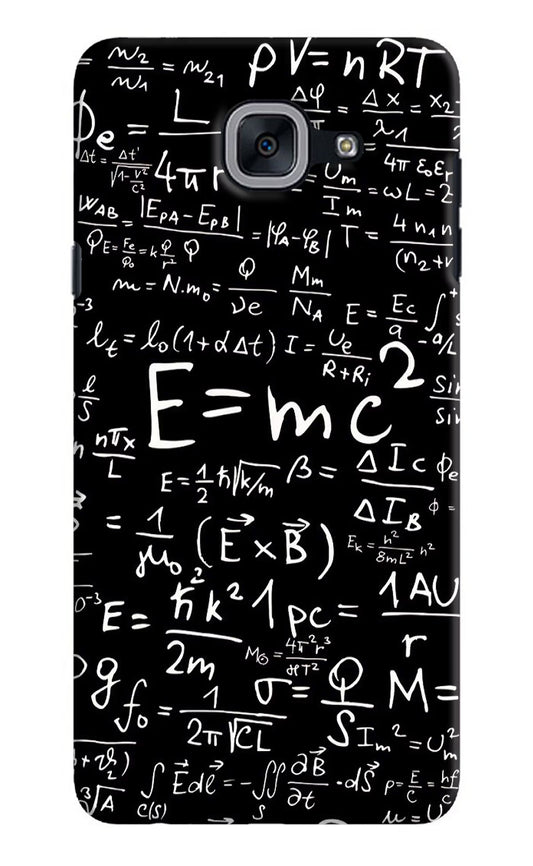 Physics Formula Samsung J7 Max Hard Case Back Cover by Casekaro