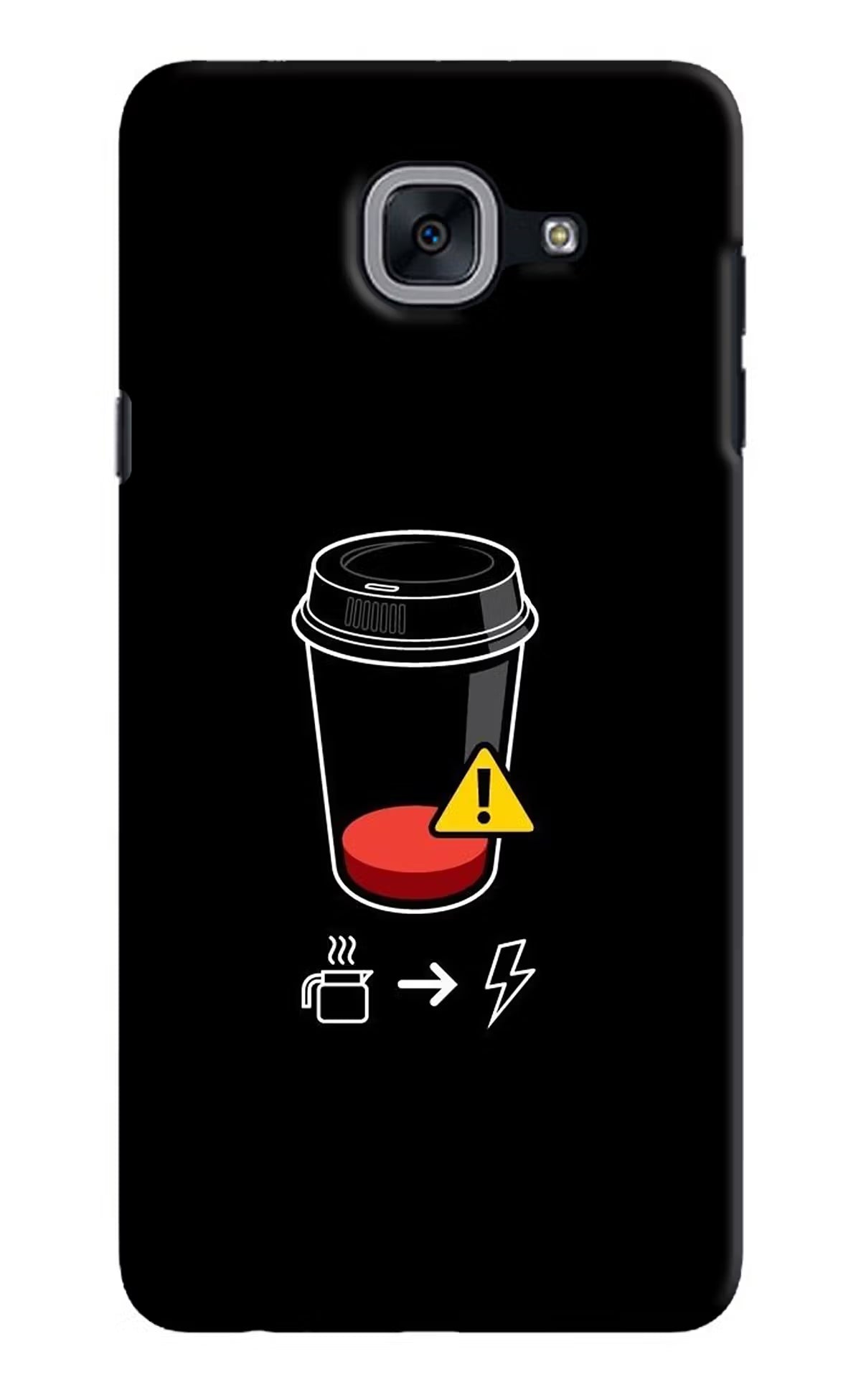 Coffee Samsung J7 Max Hard Case Back Cover by Casekaro