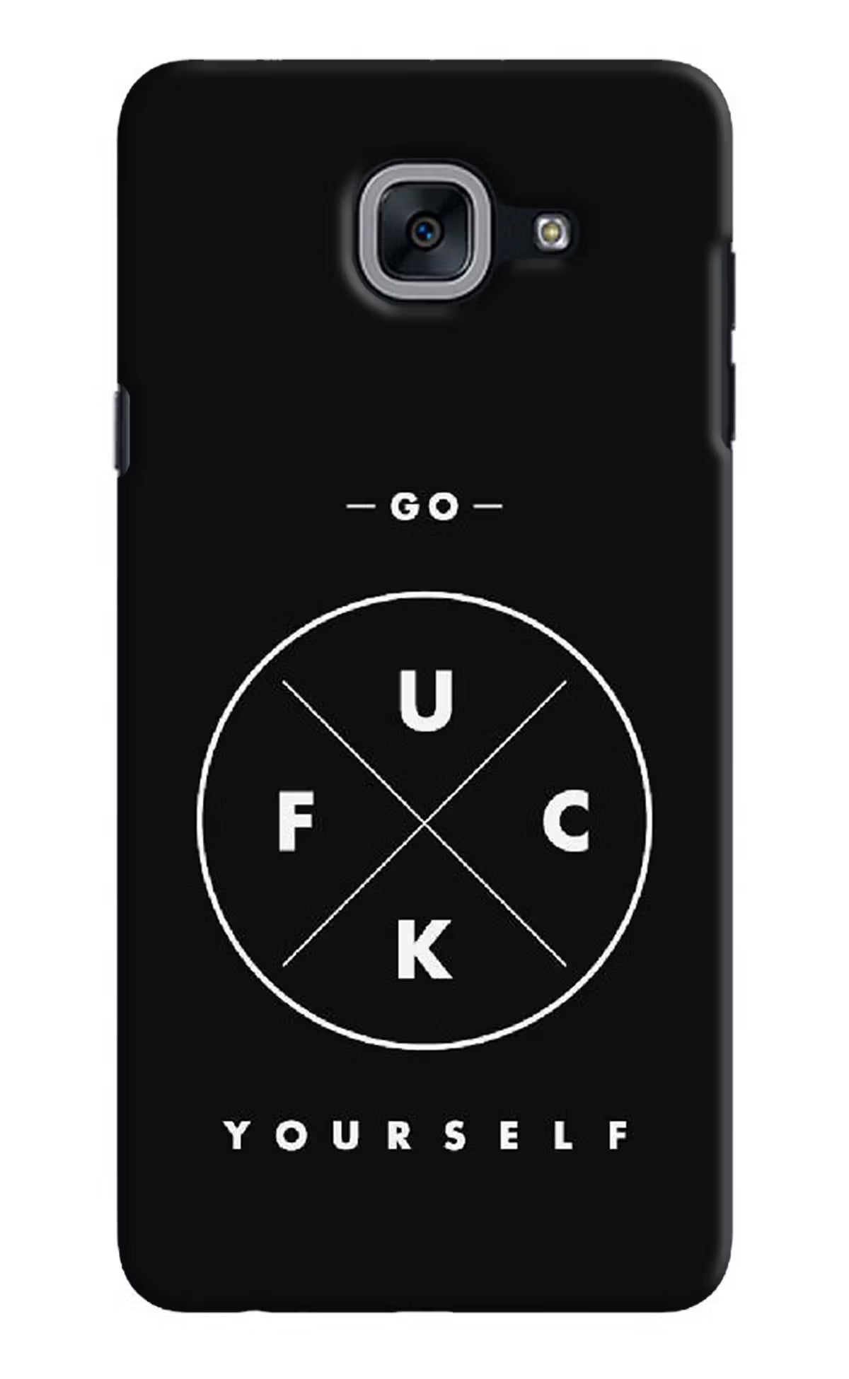Go Fuck Yourself Samsung J7 Max Hard Case Back Cover by Casekaro