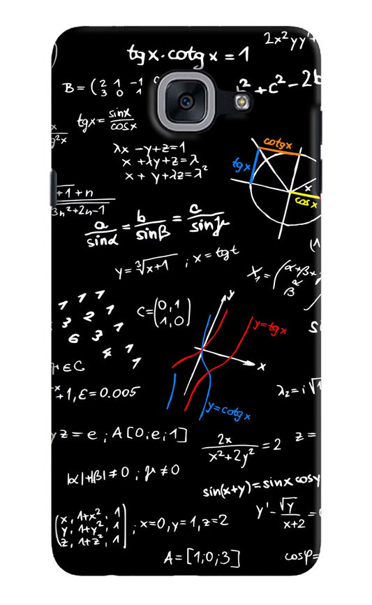 Mathematics Formula Samsung J7 Max Hard Case Back Cover by Casekaro