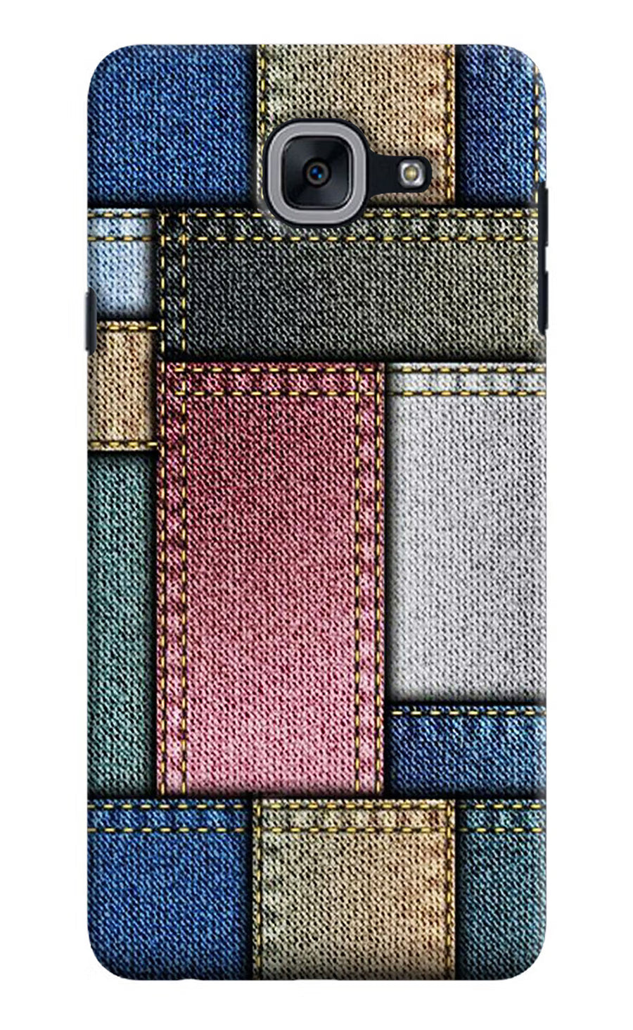 Multicolor Jeans Samsung J7 Max Back Cover, Hard case