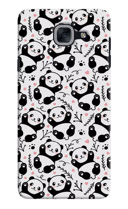 Cute Panda Samsung J7 Max Hard Case Back Cover by Casekaro